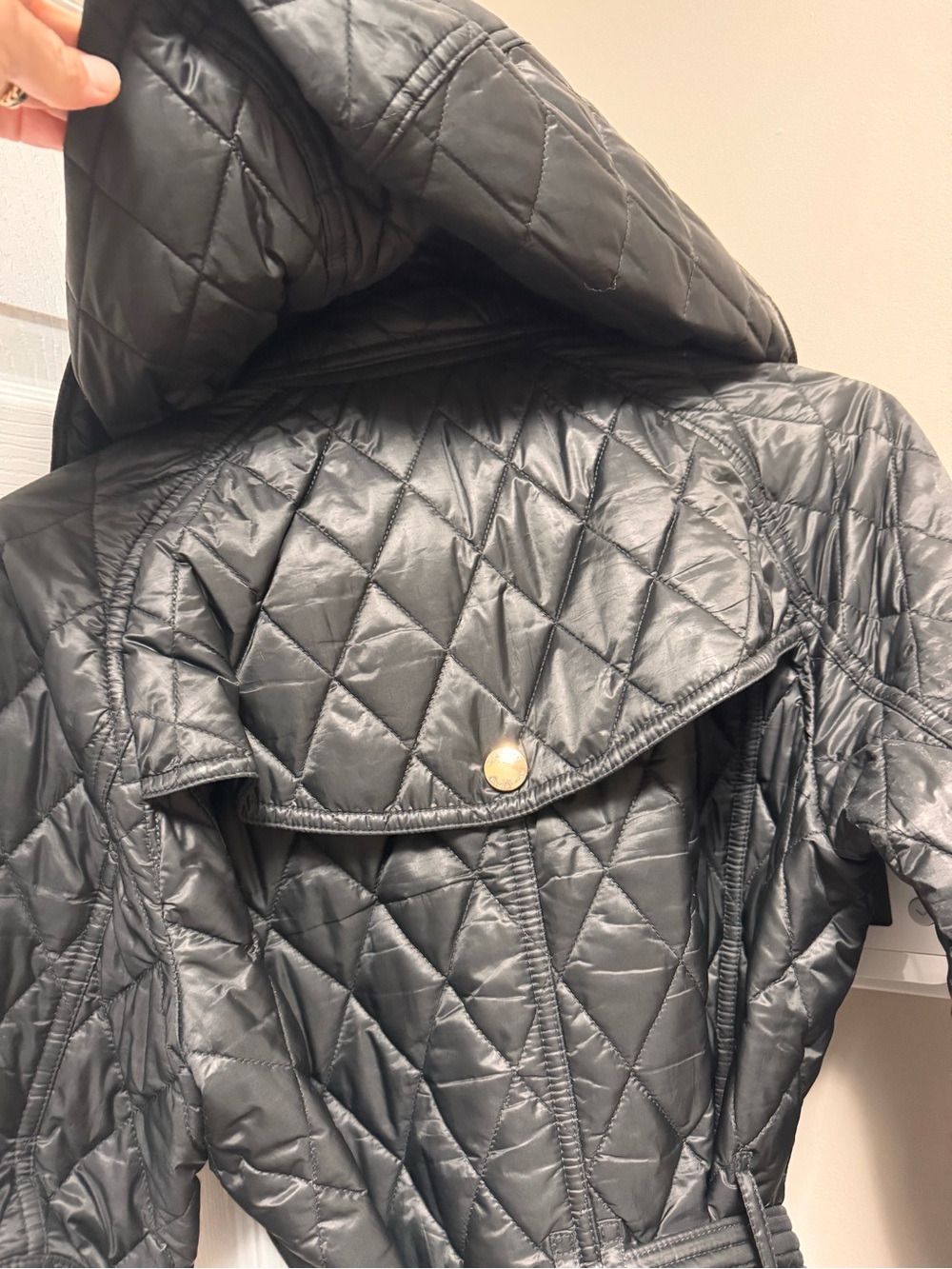 Burberry Quilted Trench Coat - Picture 3 of 10